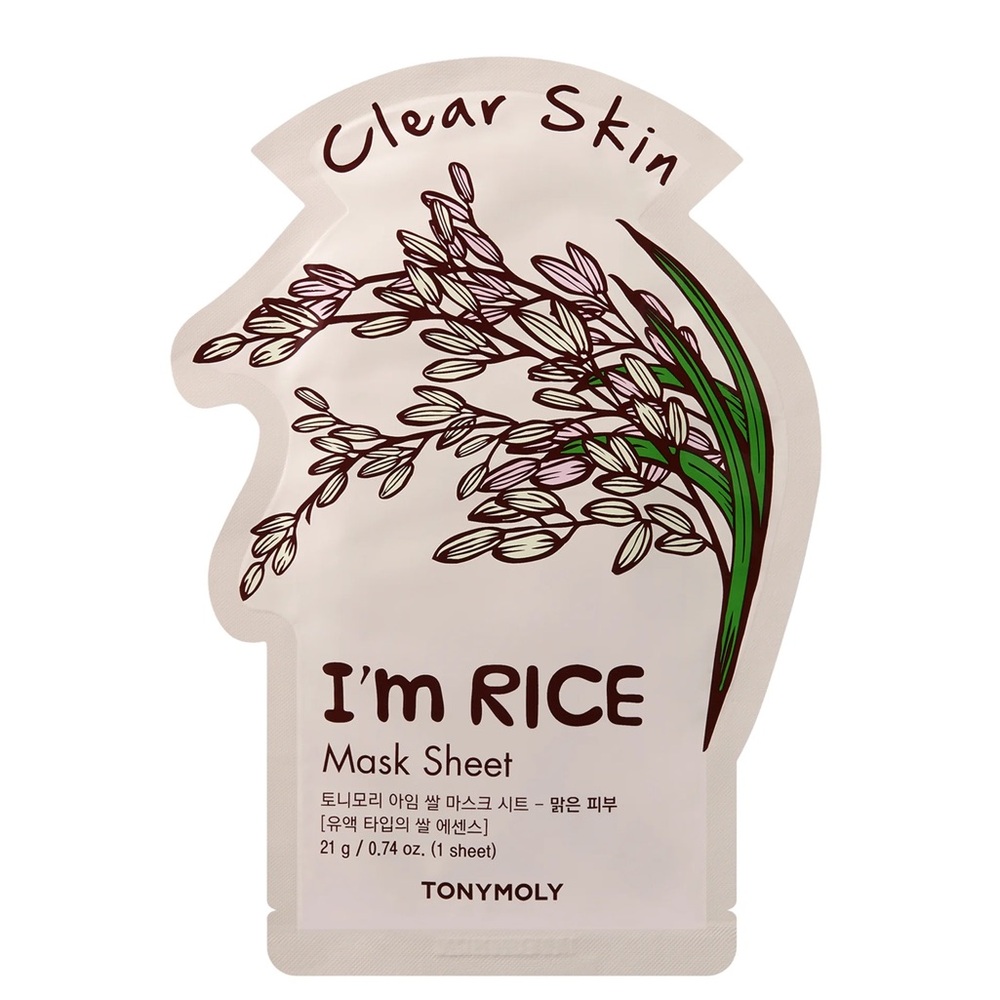 BNWOT! 2 PCS!! TONYMOLY, Clear Skin, I’m RICE Mask Sheet Bundle 😻🤍